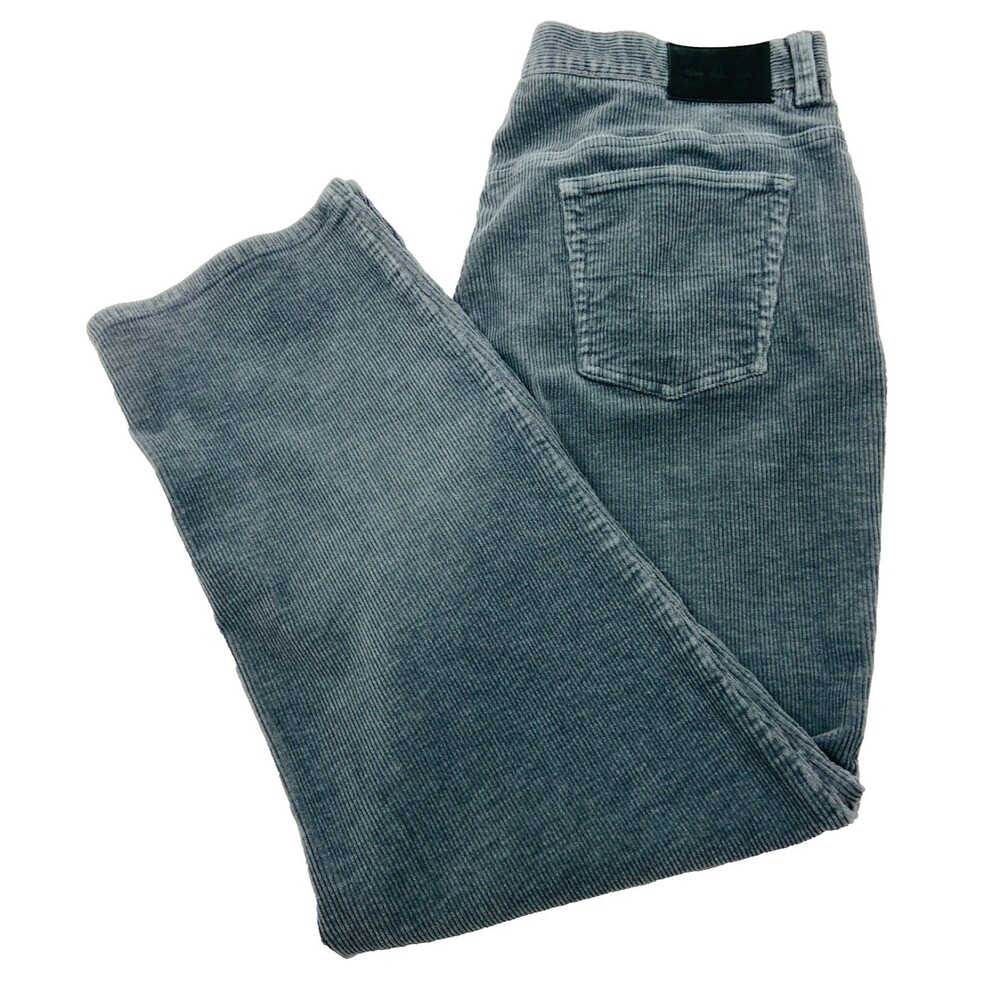 RALPH LAUREN WOMENS 18W (36X29) GRAY SUPER SOFT COTTON CORDUROY CHINO PANTS